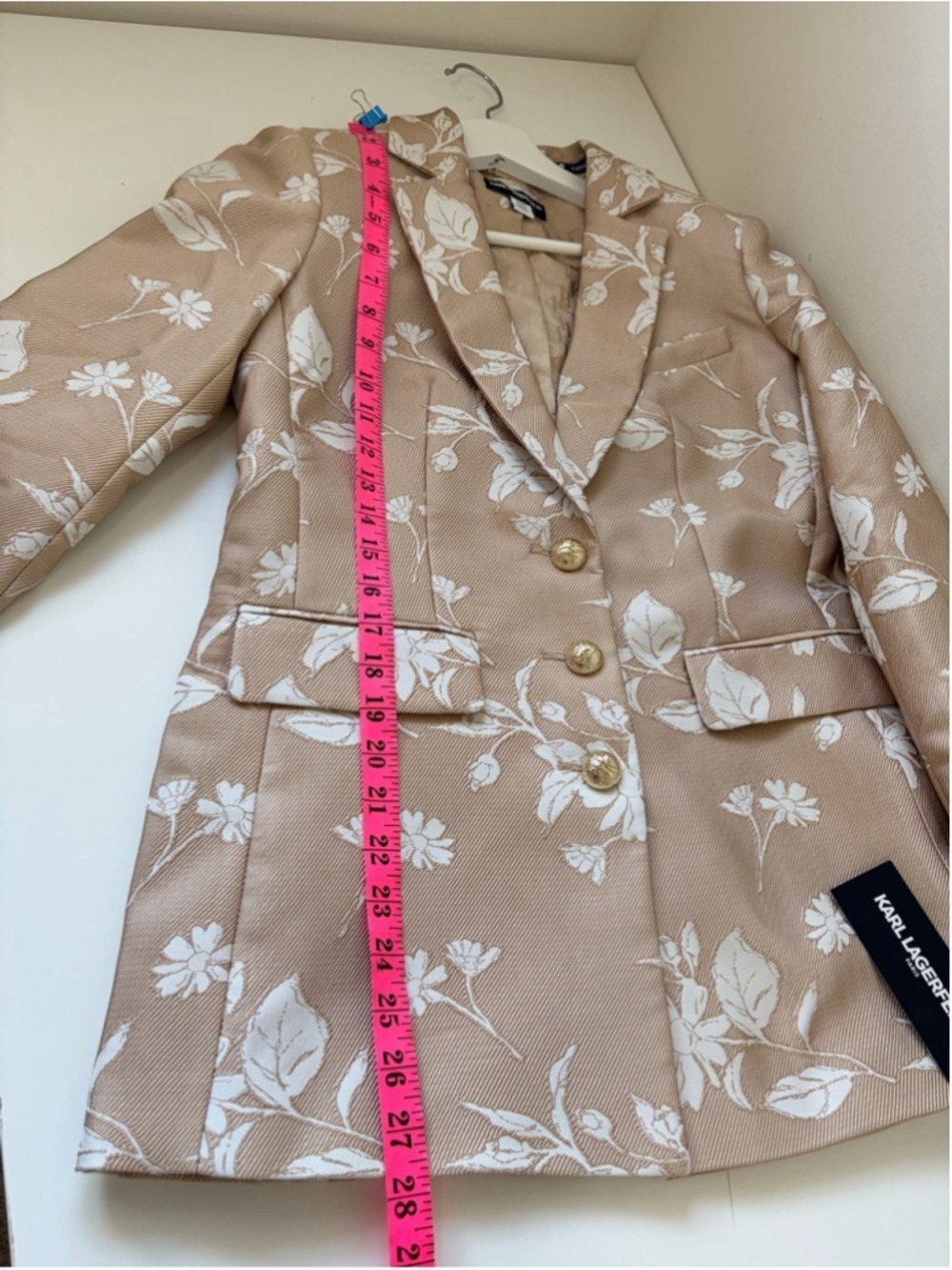 KARL LAGERFELD PARIS Women's Floral Embroidered Blazer Size 2 - Picture 15 of 15